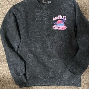 Black Los Angeles Graphic Sweater sz s